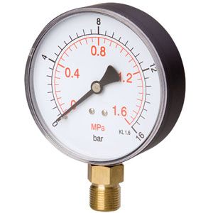 Manometer plastový MS 100mm 1/2" 0-160bar