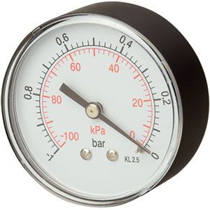 Manometer plastový MZ 50mm 1/4" 0-100bar