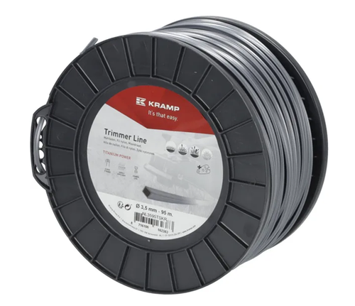 NL3595TSKR Vyžínacie lanko Kramp Titanium Power priemer 3,5 mm, 95 m, štvorhranné, sivé