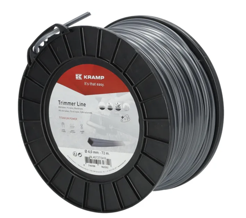 NL4072TSKR Vyžínacie lanko Kramp Titanium Power priemer 4 mm, 72 m, štvorhranné, sivé